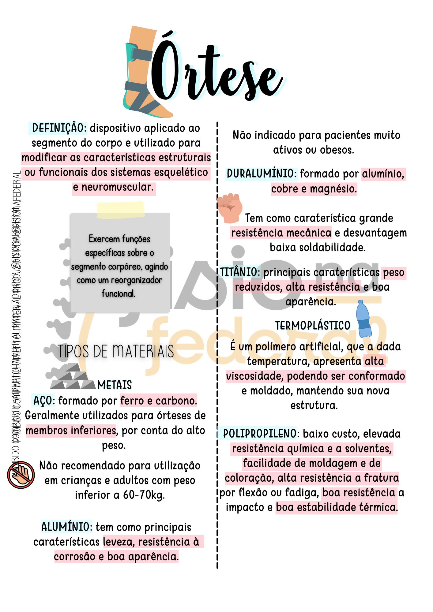 Página do material