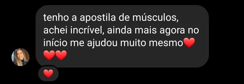 Depoimento de aluna do Anatomia Facilitada