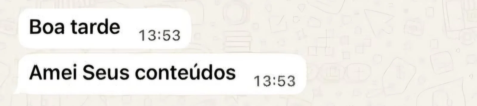 Depoimento de aluno
