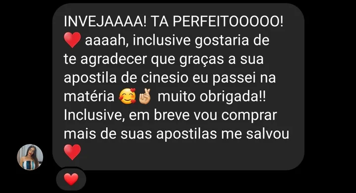 Depoimento de aluno
