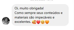 Depoimento de aluno