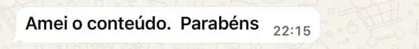 Depoimento de aluno