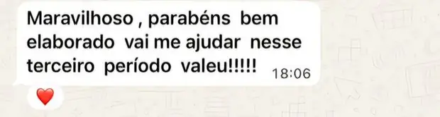 Depoimento de aluno